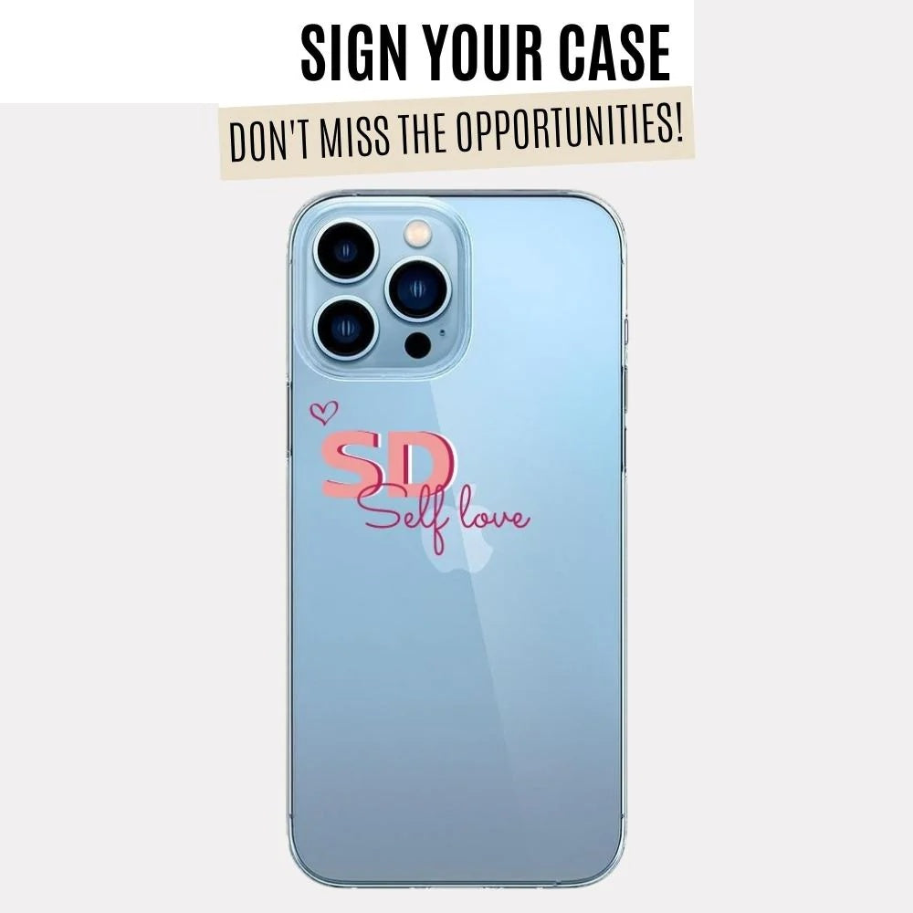 Clear SD Self Love Case With Name (Design)