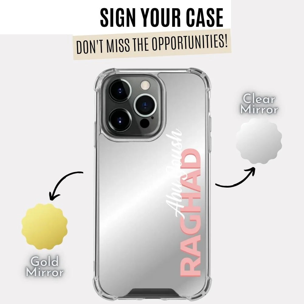 Full Mirror Raghad Case With Name (Design)