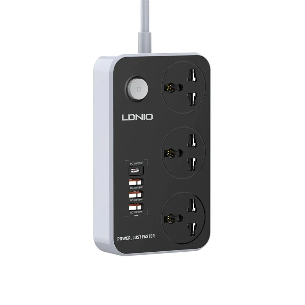 LDNIO Universal Power 3 Sockets with 3 USB & PD
