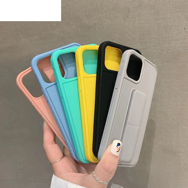 iPhone Leather Case With Magnetic Stand