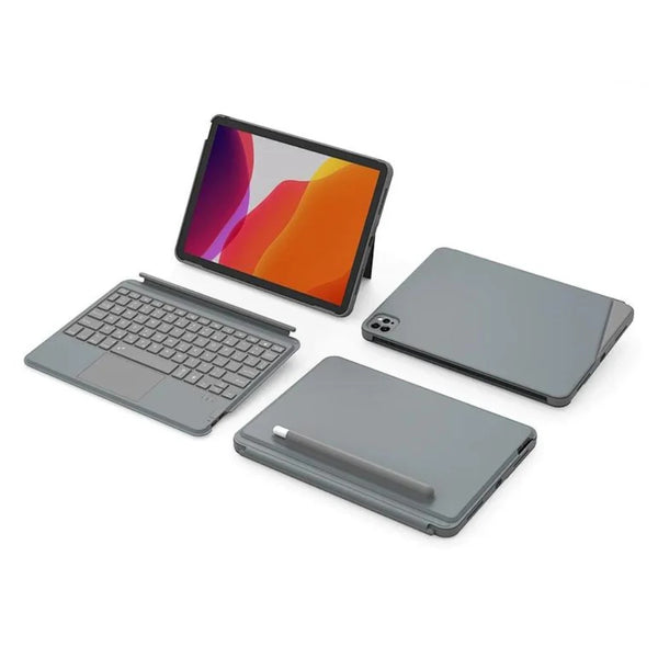 WiWU Combo Magnetic Touch Smart Keyboard Wireless Connection For iPad