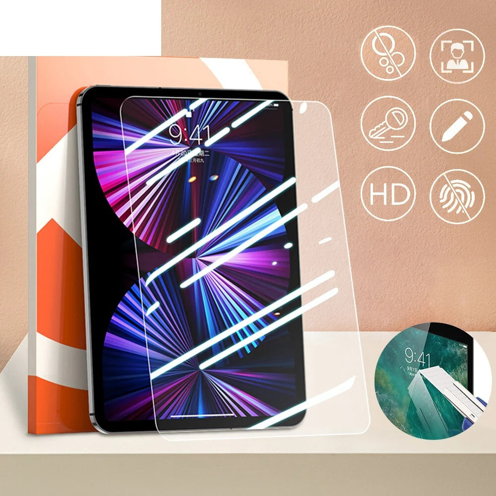 واقي شاشة زجاجي مقسى شفاف لـ iPad