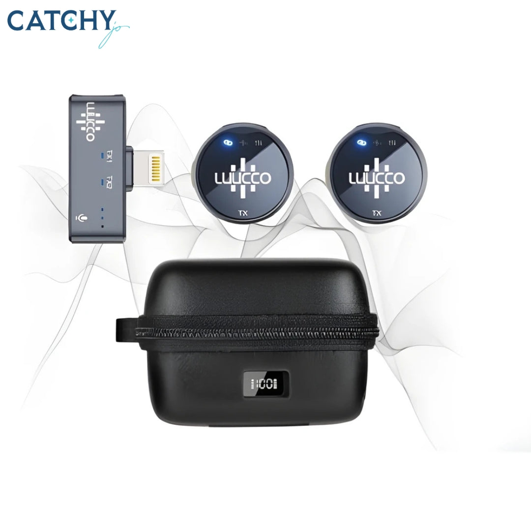 LUUCCO AirWave-K2 Wireless Lavalier Lightning Microphone