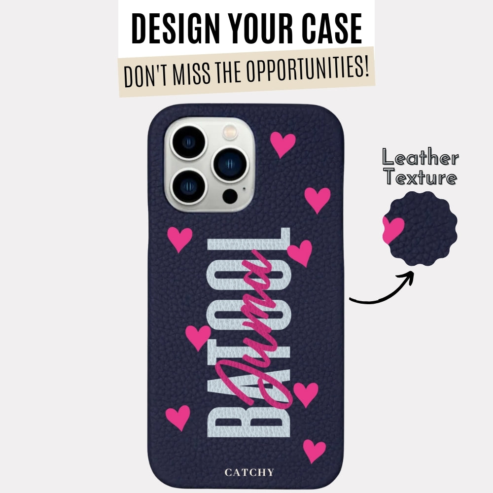 iPhone Leather Batool Heart Case (Design)