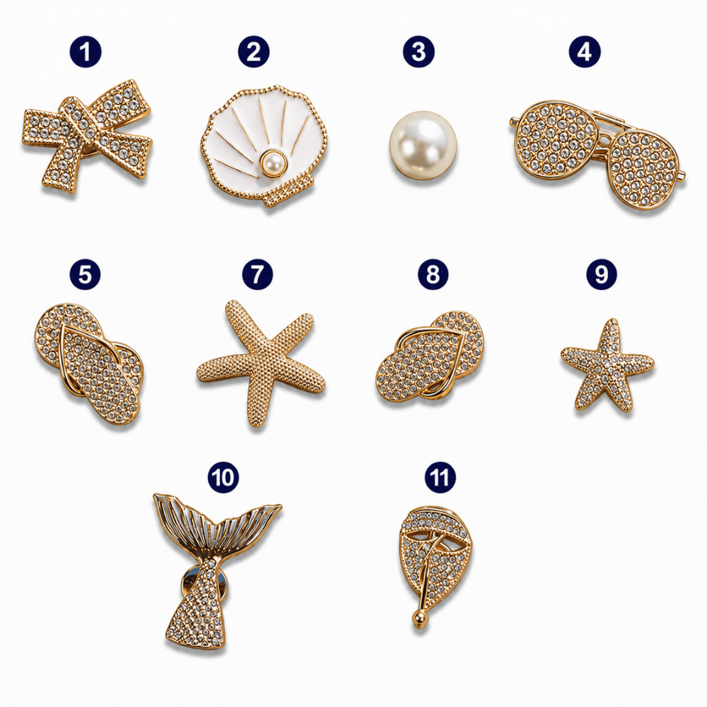 Metal Ocean Charms