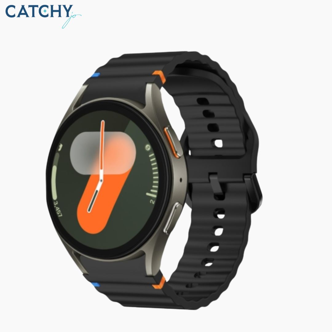 Huawei Wave Pattern Stitched Silicone Watch Band