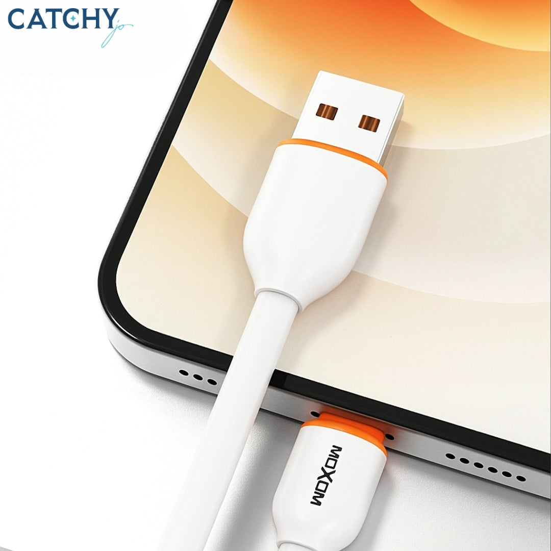 Moxom MX-CB97 USB To Type-C Cable (2M) | Black | White Moxom MX-CB97 USB To Type-C Cable (2M) | Black | White