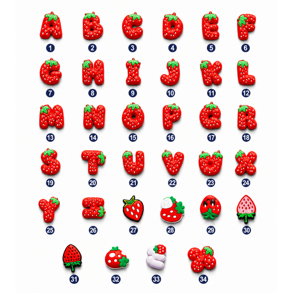 WaterMelon Letters Charms