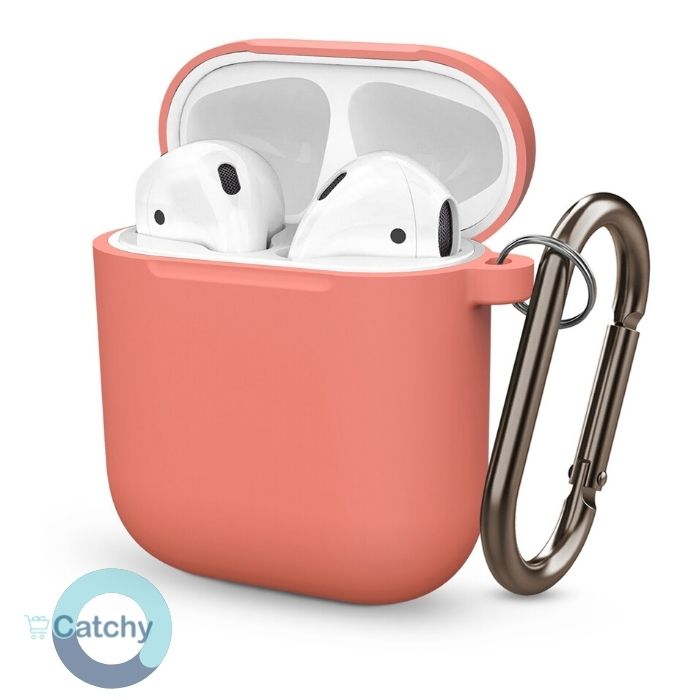 Airpods 1 & 2 Silicone Case With Keychain