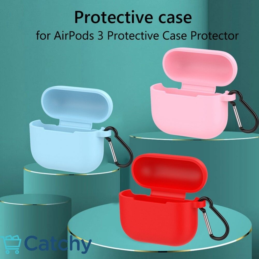 Airpods 3 Silicone Case With Keychain