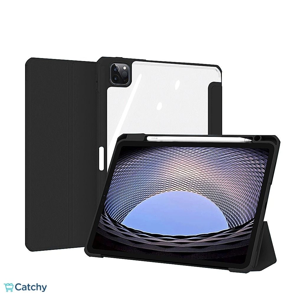 غطاء سيليكون شفاف ذكي لـ iPad