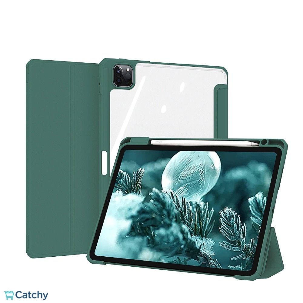 غطاء سيليكون شفاف ذكي لـ iPad