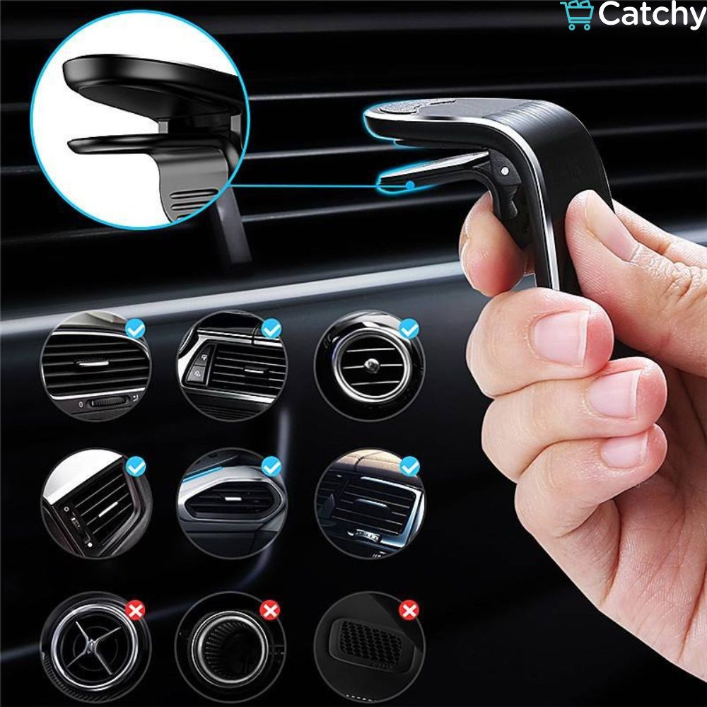 Magnetic Car Mobile Holder with Clip