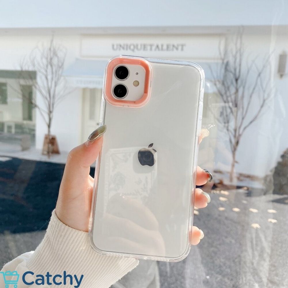 iPhone Clear Case With Colorful Camera Frame