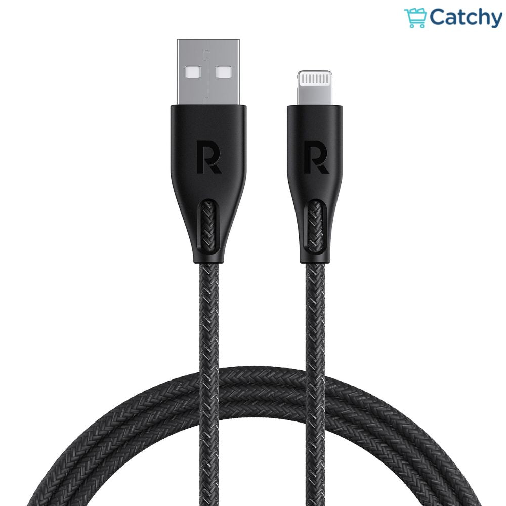 RAVPOWER Nylon Color Braid USB to Lightning Cable