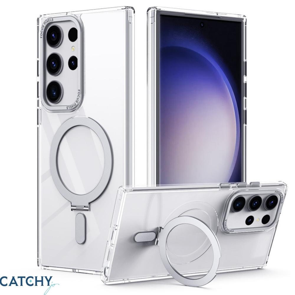 Samsung Focus Pixels Matte Clear Case With MagSafe Stand