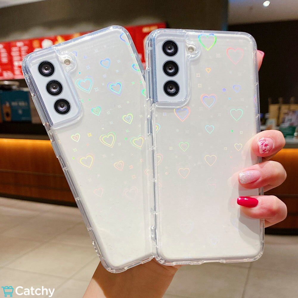 Samsung Laser Heart Clear Case