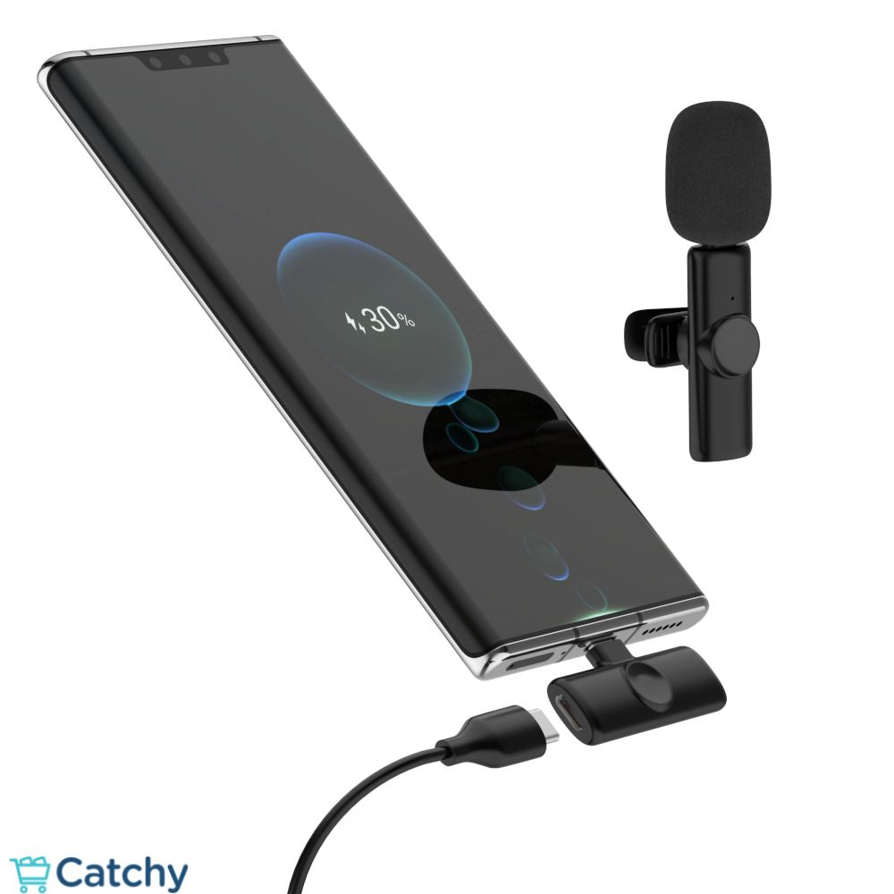 Wireless Clip Microphone For Mobile
