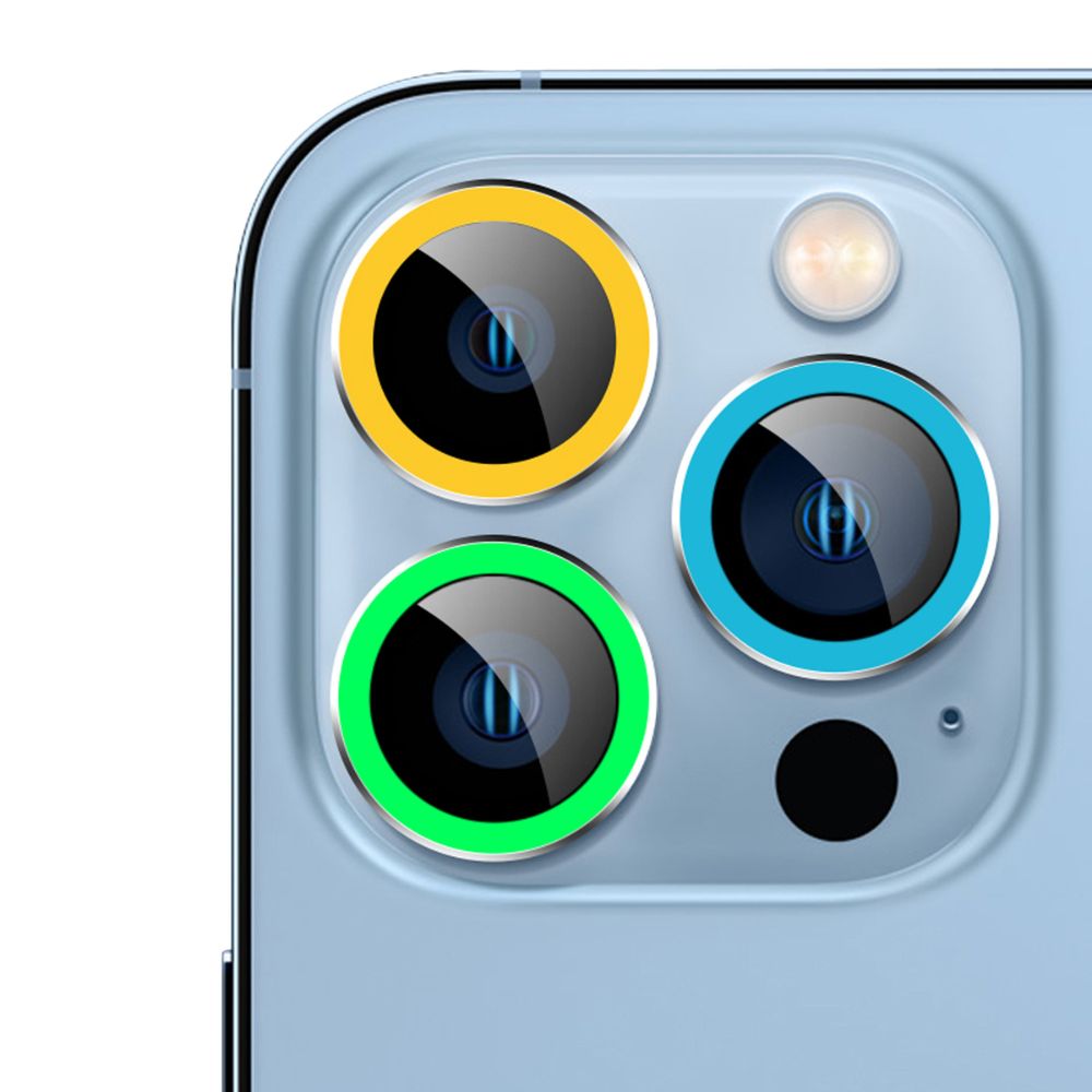 واقي كاميرا نيون مضيء لهاتف iPhone