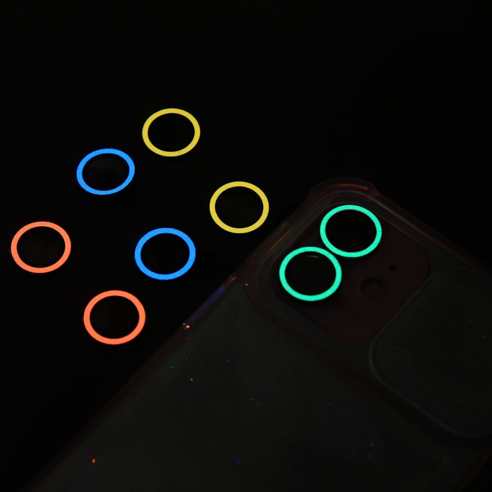 واقي كاميرا نيون مضيء لهاتف iPhone