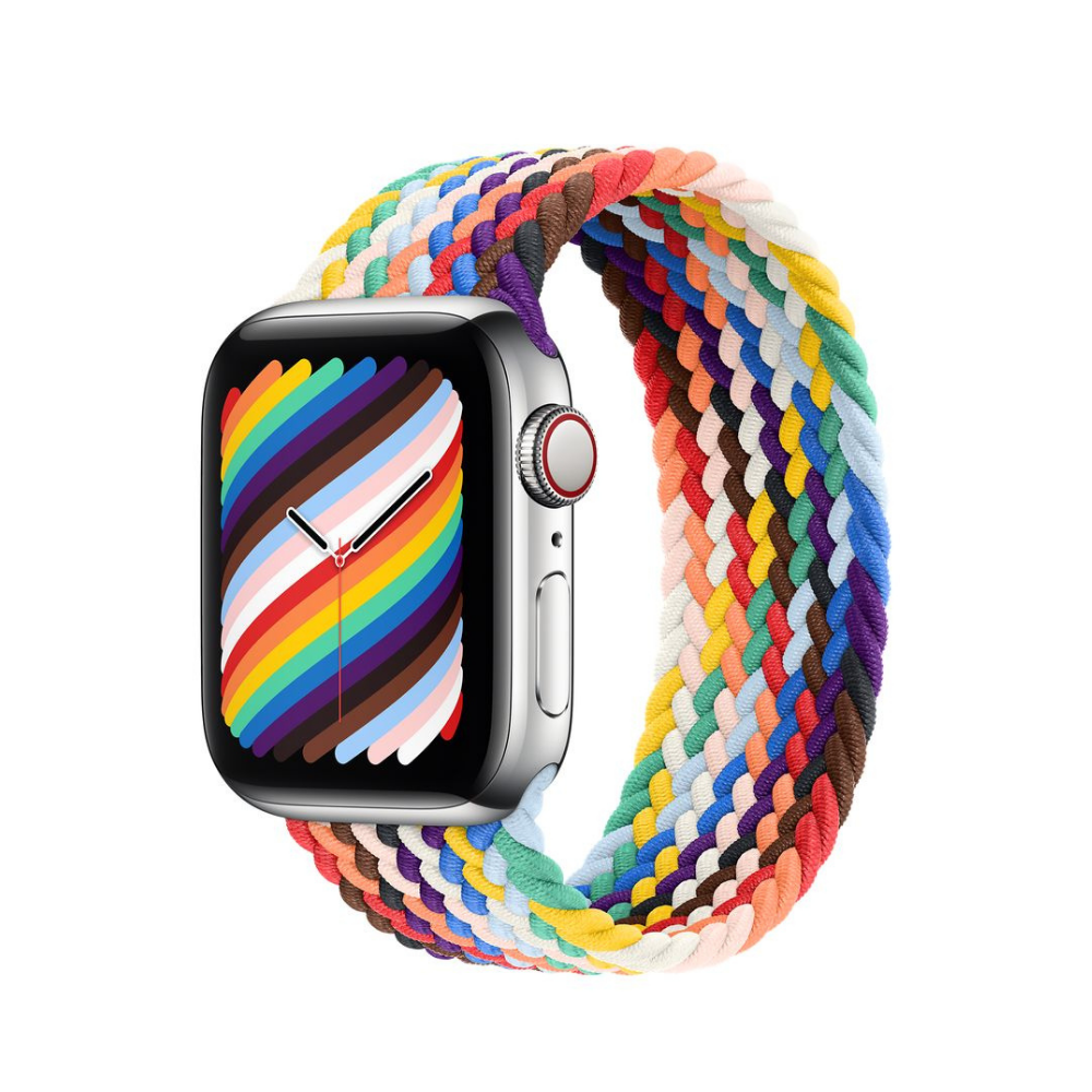 سوار Solo Loop بألوان قوس قزح من Apple